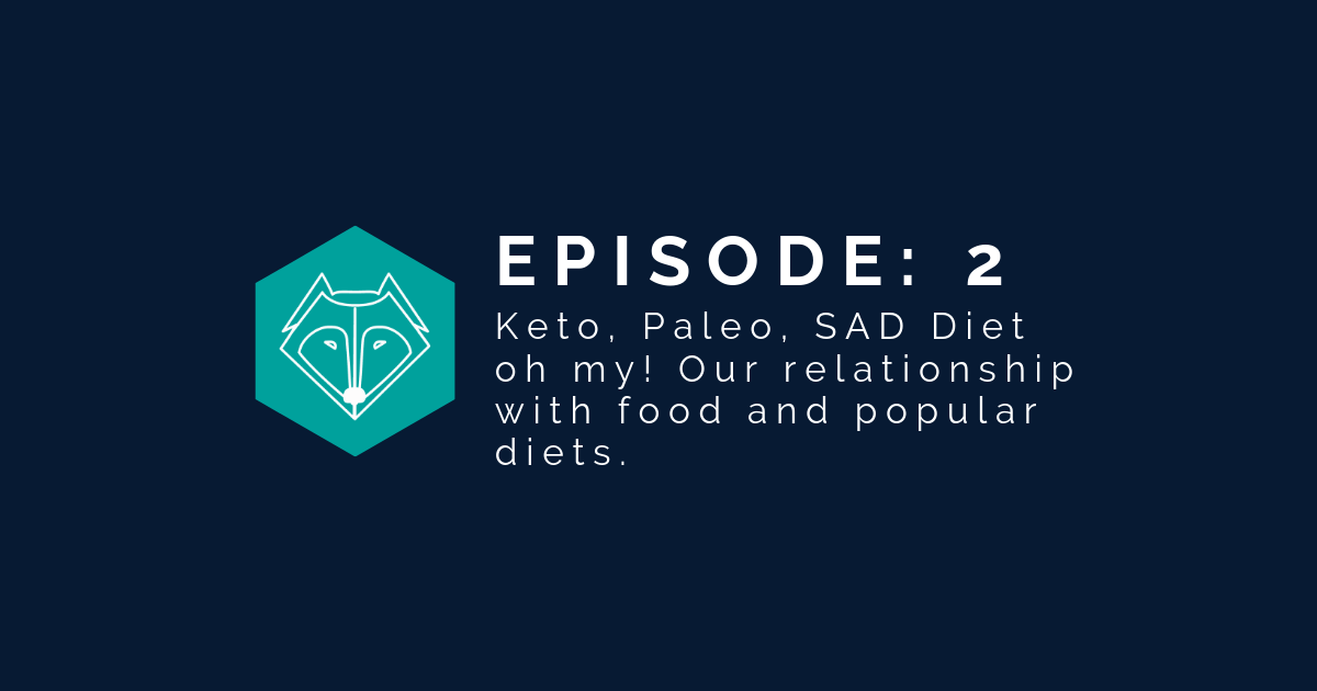 The Two Wolves Wellness Podcast - Episode 2 - keto paleo SAD diet relationship with food