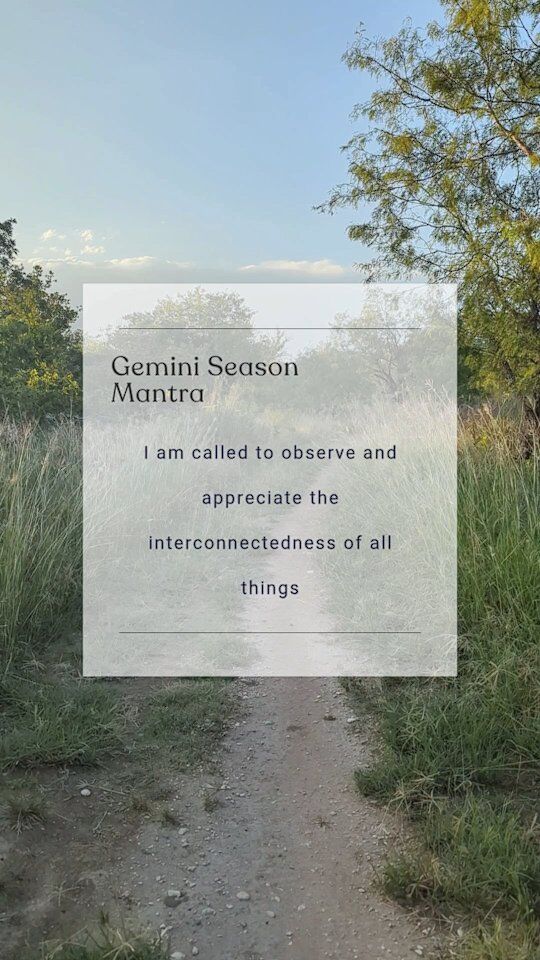 A mantra to carry into this week:
.
I am called to observe and appreciate the interconnectedness of all things so that I can appreciate how I – and all things – are exactly where they're meant to be.
.
Have you ever caught yourself realizing that if it weren’t for the exact circumstances of your life you wouldn’t be exactly where you are now? That one person you met, that random conversation, the small choice to turn right instead of left…from the mundane to the significant – it all mattered.
.
So this week I encourage you to take some extra time to step back, look from the outside in, and see just how beautiful the pieces are that make up the colorful puzzle of your life. Let it fill you with gratitude. I know I’m grateful you’re here and I hope you are too.
.
#GeminiSeason #Gratitude #EnergyMedicine #EnergyHealing #EnergyWork #HealingJourney #SpiritualWellness #TwoWolvesWellness